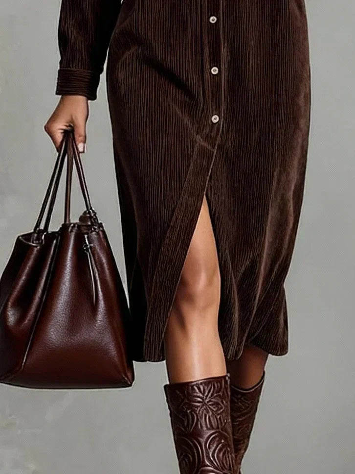 Aurovia - Stylish Flared Hem Dress